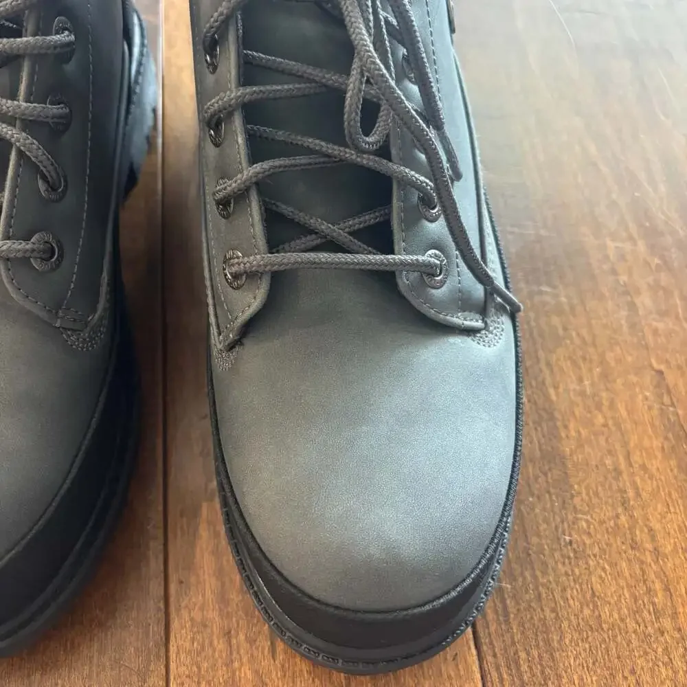 Lugz Drifter Weatherguard Men's Boots Size 10 Charcoal Black Slip Resistant